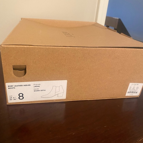 K Crew Rory leather heeled boots, size 8 - Picture 5 of 6